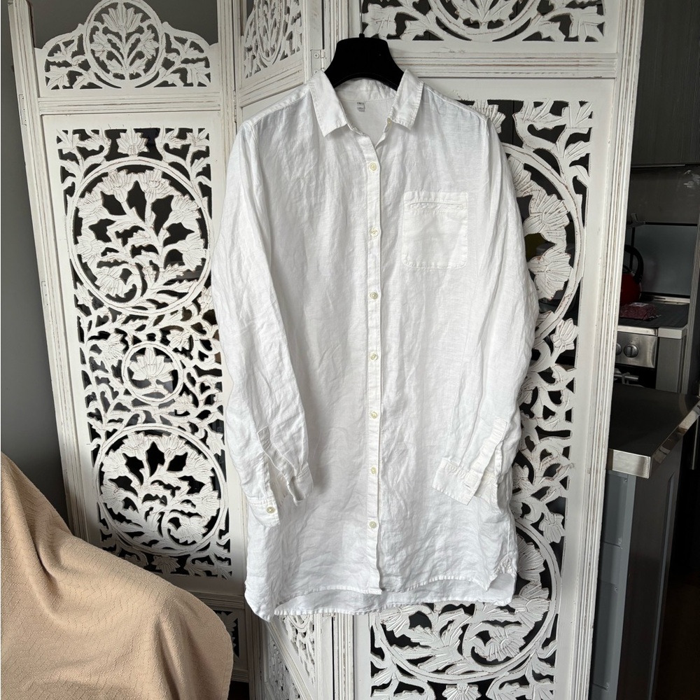 MUJI linen tunic shirt